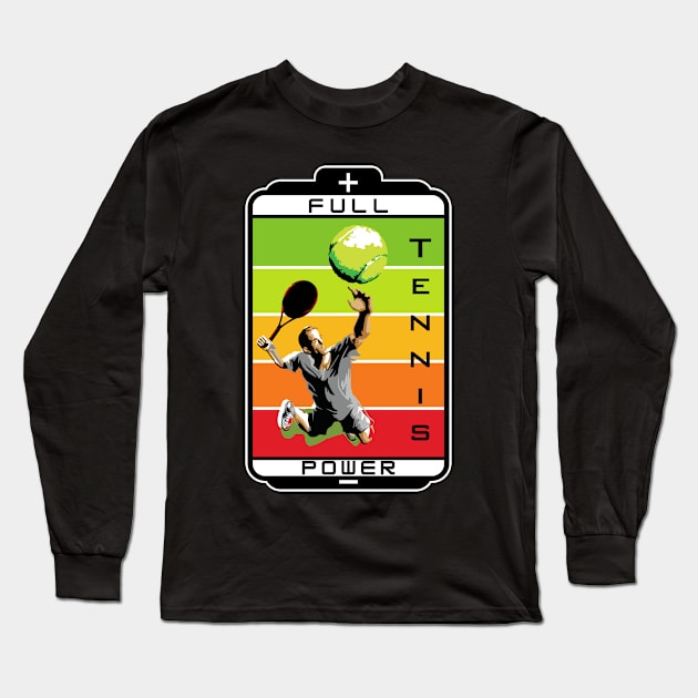 Tennis Full Power Long Sleeve T-Shirt by UMF - Fwo Faces Frog